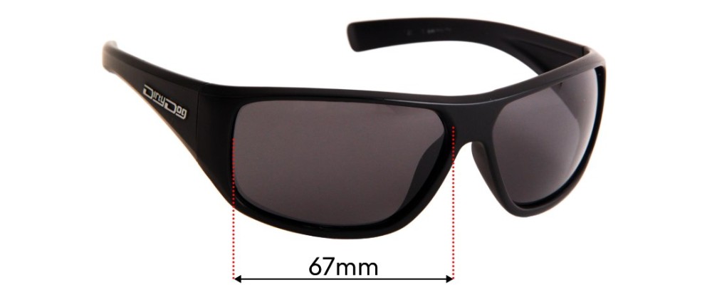 Dirty Dog Wicked Replacement Sunglass Lenses - 67mm Wide